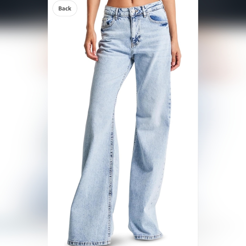 IT' BASIC Straight Wide Leg Jeans for Women High Waisted, Relaxed Fit
